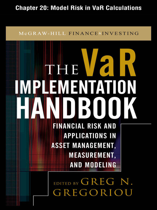 Title details for Model Risk in VaR Calculations by Greg N. Gregoriou - Available